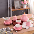 Modern Tea Party Gift Box Packaging Porcelain Coffee Teapot Sets Printed Ceramic Tea Pot Set Luxury