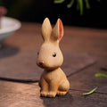 Purple Clay Rabbit Tea Pet Ornament High Quality Cute Animal Figurine Tea Sets Gongfu Tea Accessories Gift Box
