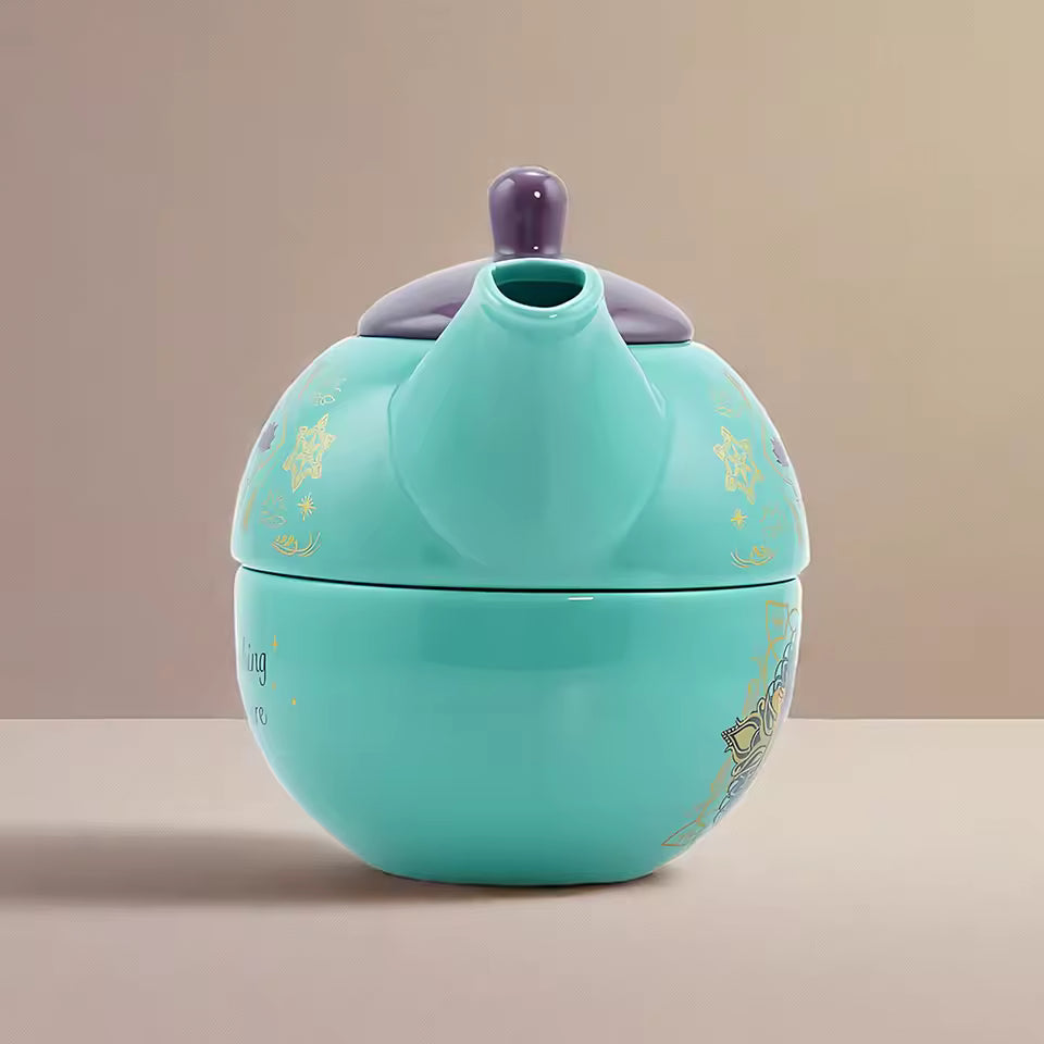 Ceramic TeaPot Set Tea Collectible Tea Accessories for Gifting or Home Use