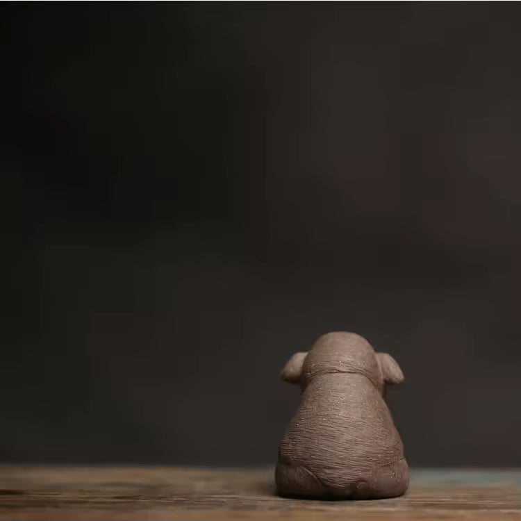 Purple Clay Elephant Tea Pet Figurine Cute Animal Zen Gongfu Tea Set Home Decoration