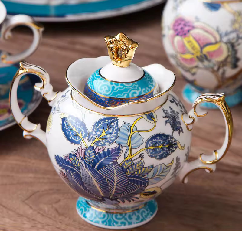 British Bone China Coffee Cup Afternoon Tea Set High-end Club Home Ceramic Cups and Plates
