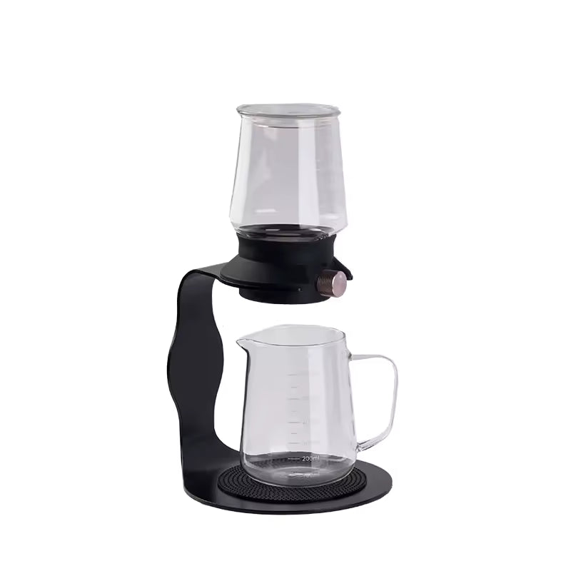 Model 350 Modern Business Glass Tea Set with Tea Water Separation Ice Drip Cold Brew Features