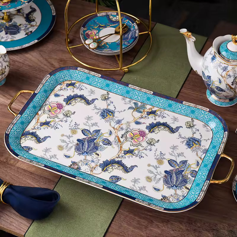 British Bone China Coffee Cup Afternoon Tea Set High-end Club Home Ceramic Cups and Plates