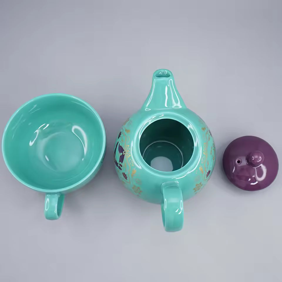 Ceramic TeaPot Set Tea Collectible Tea Accessories for Gifting or Home Use