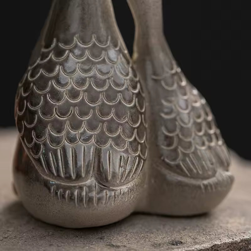 Creative Retro Ceramic Mini Tea Pet Vase Ornament Tea Playing Kung Fu Tea Ceremony Accessories Home Decoration