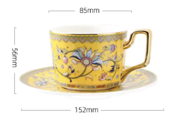 High-End Exquisite Porcelain Coffee Cup Tea Set Modern Design Heat Resistant 250mL Best Friend's Birthday Wedding Souvenir Gift